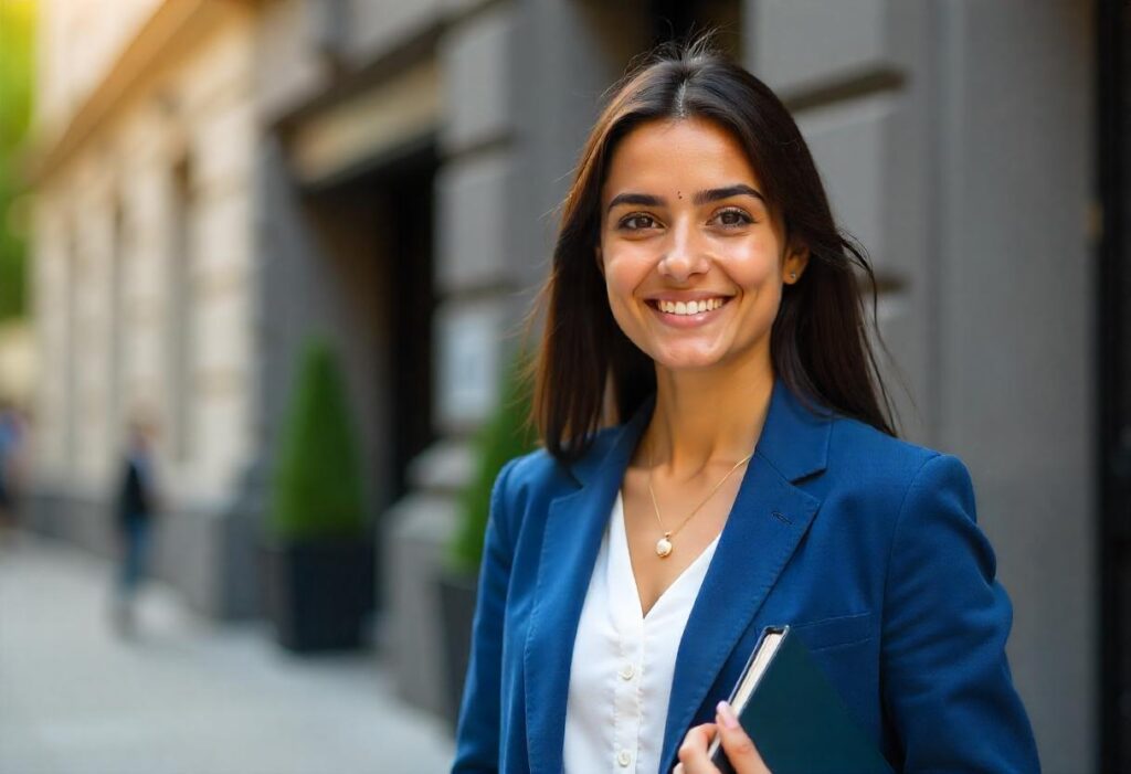 female on UK study visa