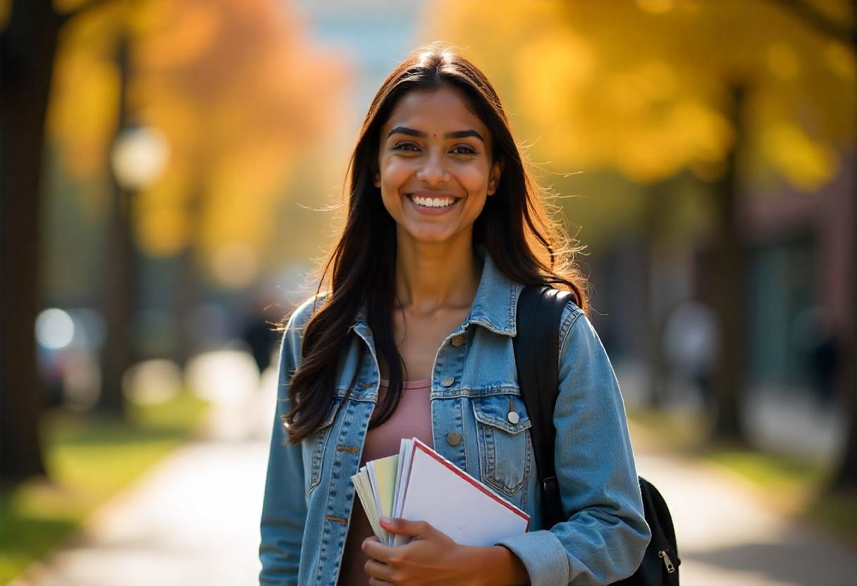 female student study in austraila