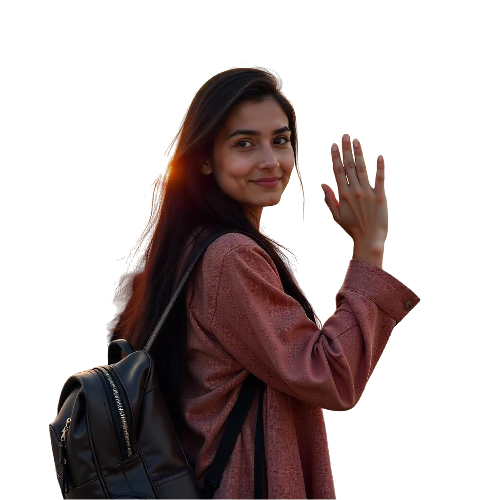 student going abroad for study